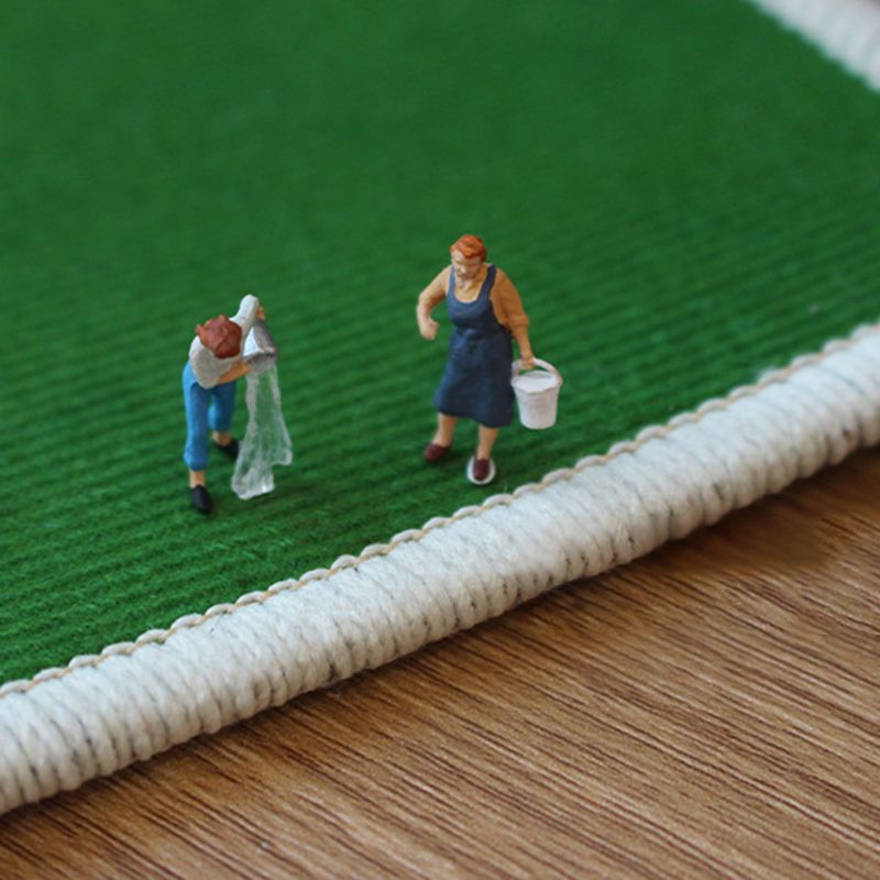 Lässiger Farbblock-Teppich, Polyester-Innenteppich, schmutzabweisender Teppich für Heimdekoration