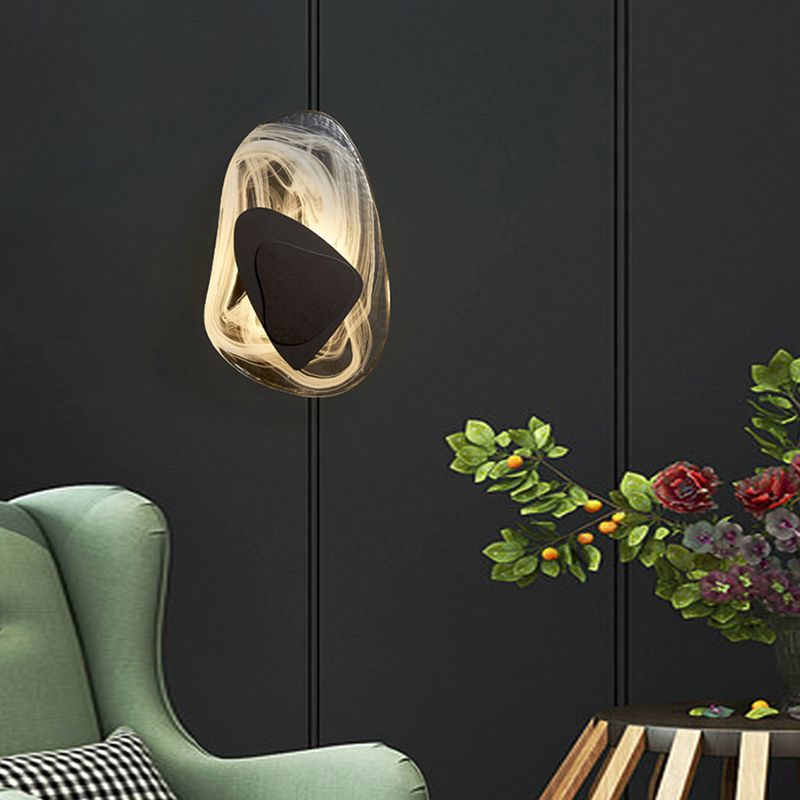 Crystal Shade Wall Lighting Ideas Modern 1-Light Wall Lighting for Bedroom