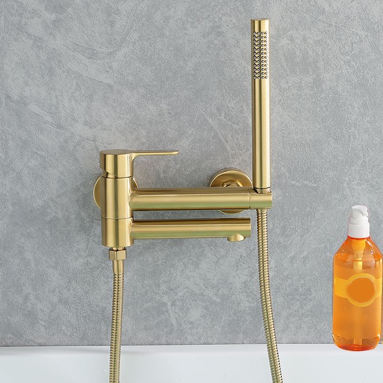 Wall Mounted Bathroom Faucet Contemporary Style Swivel Bathroom Faucet