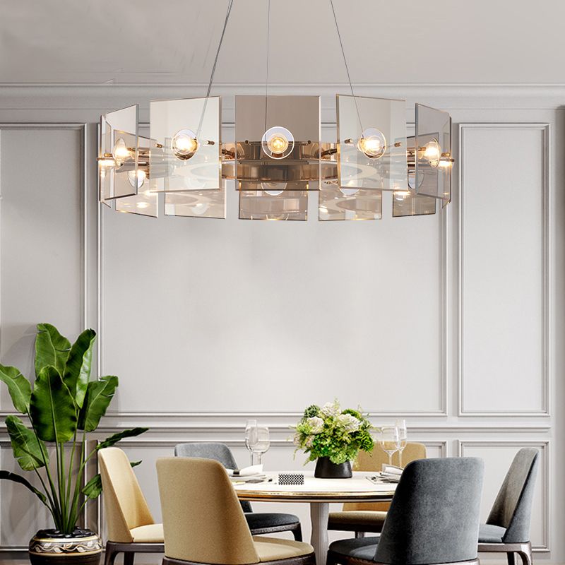 Glass Hanging Pendant Lights Contemporary Hanging Lamps for Living Room