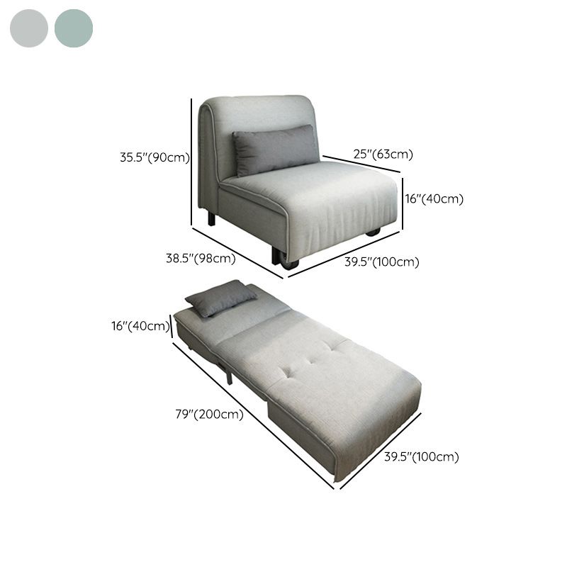 Pillow Included Sofa Futon Cushion Back Armless Sleeper Sofa