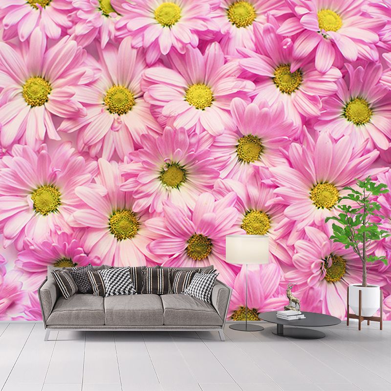 Flowers Mildew Resistant Mural Wallpaper Sleeping Room Wall Mural