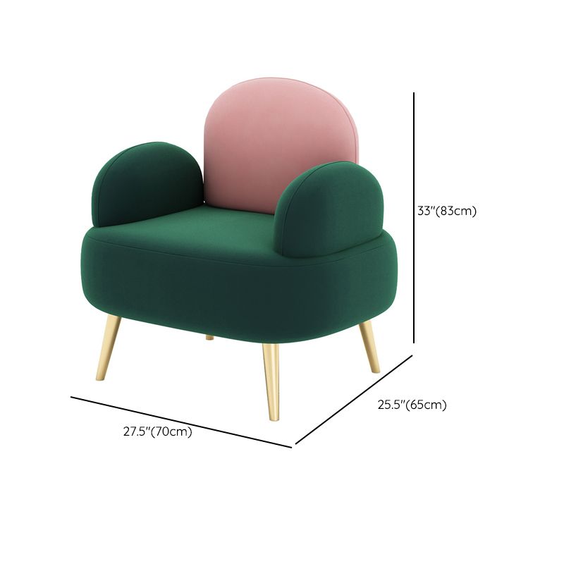 Contemporary Velvet Standard Seating Camel Back Rolled Arm Sofa