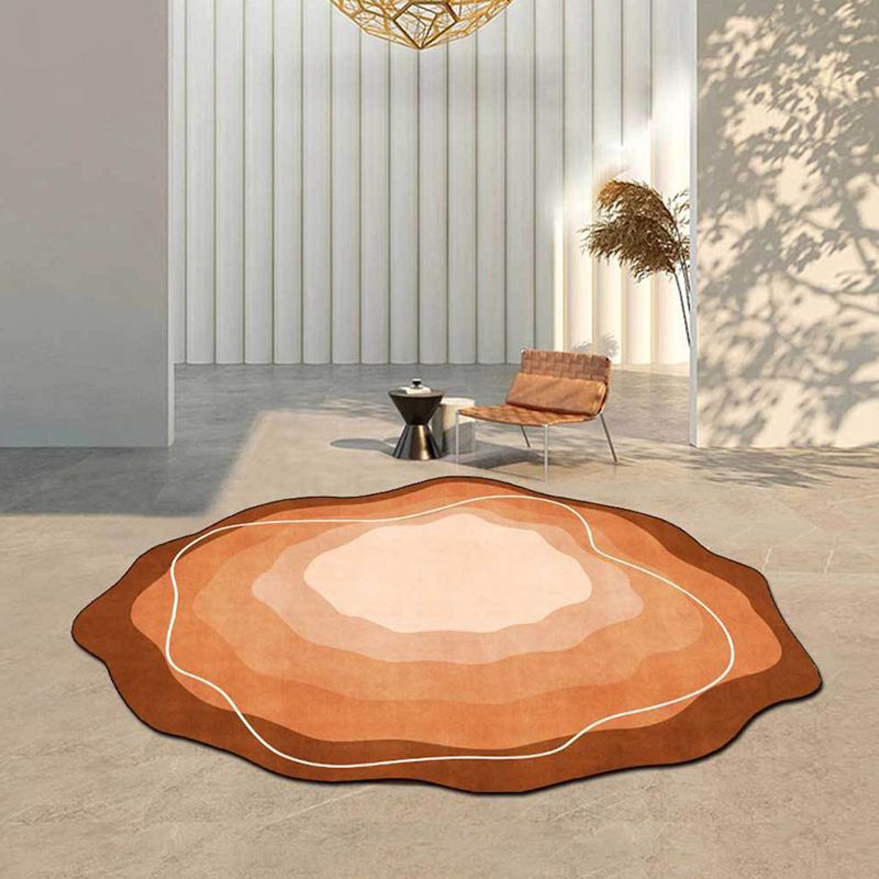Novelty Ombre Print Carpet Simple Polyester Rug Pet Friendly Area Rug for Living Room