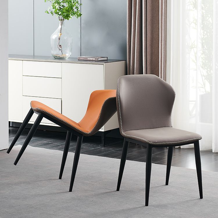 Metal moderno que cena la silla sin brazos del lado del Wingback de la silla para el uso del restaurante