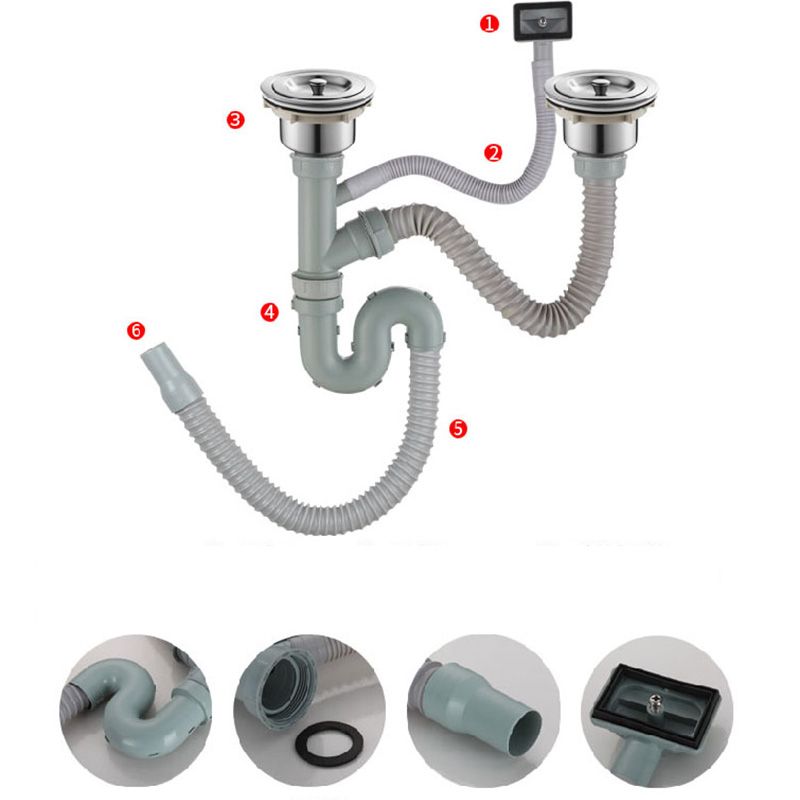 Kitchen Sink Stainless Steel Drop-In Rectangle All-in-one Kitchen Sink