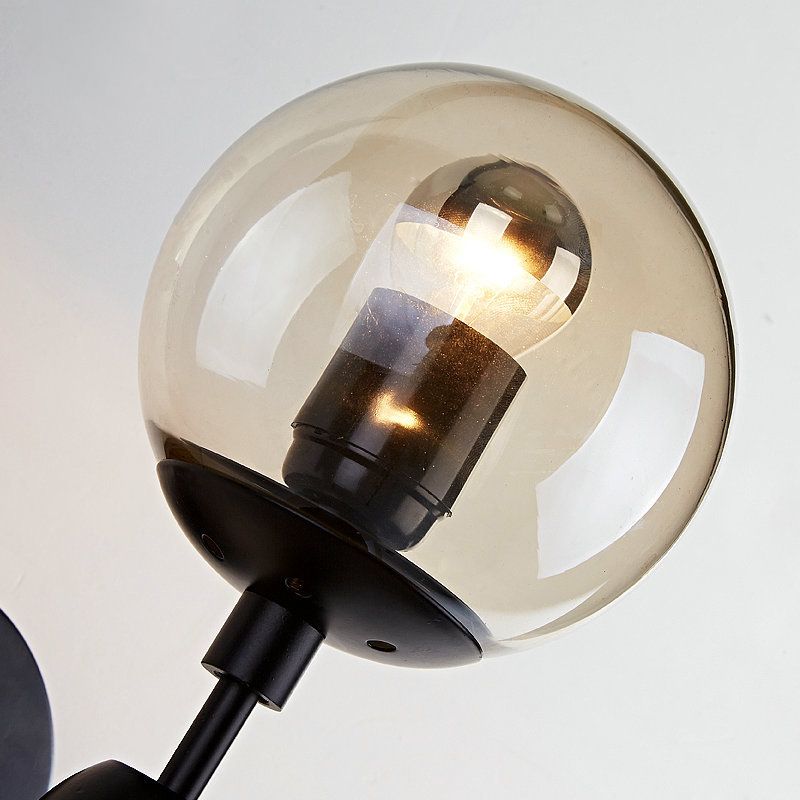 Nordic Vintage Style Moup Light Light Ball Glass Wall Mount d'éclairage pour le salon