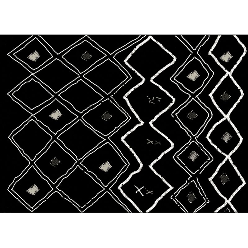 Eclectische woonkamer vloerkleed Multi-kleuren geometrisch geprint gebied tapijt polypropyleen niet-slip achterste rugmachine wasbaar binnen tapijt