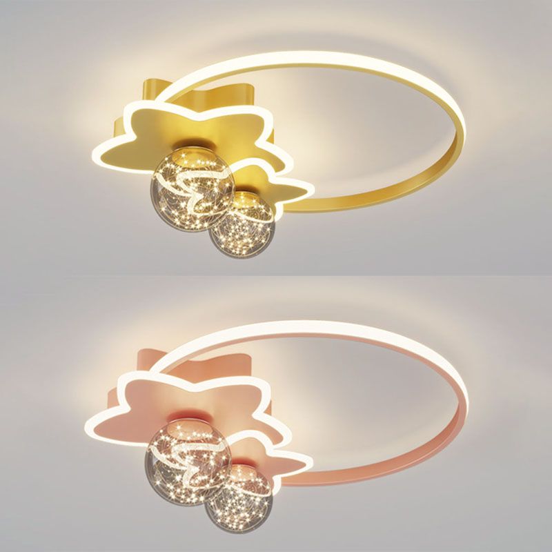 Luci geometriche da incasso Lampada moderna da incasso con paralume in vetro trasparente