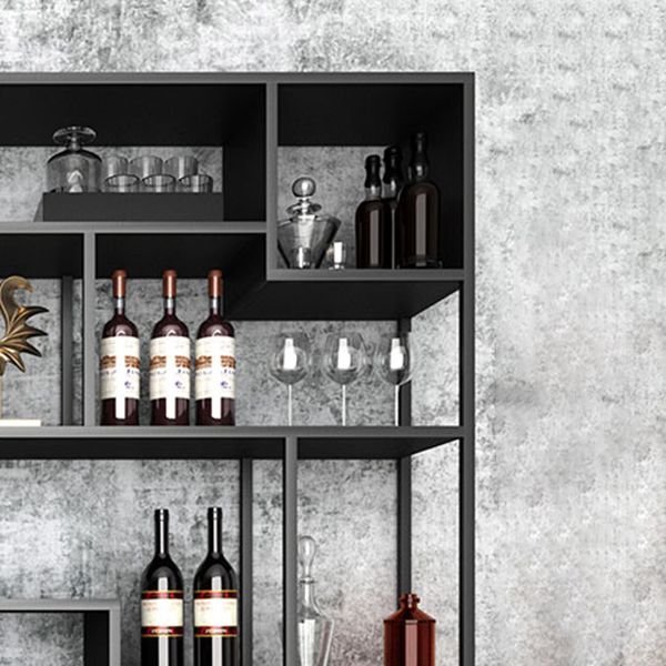 9.84"W Bookshelf Industrial Style Open Back Bookcase for Study Room Home Office