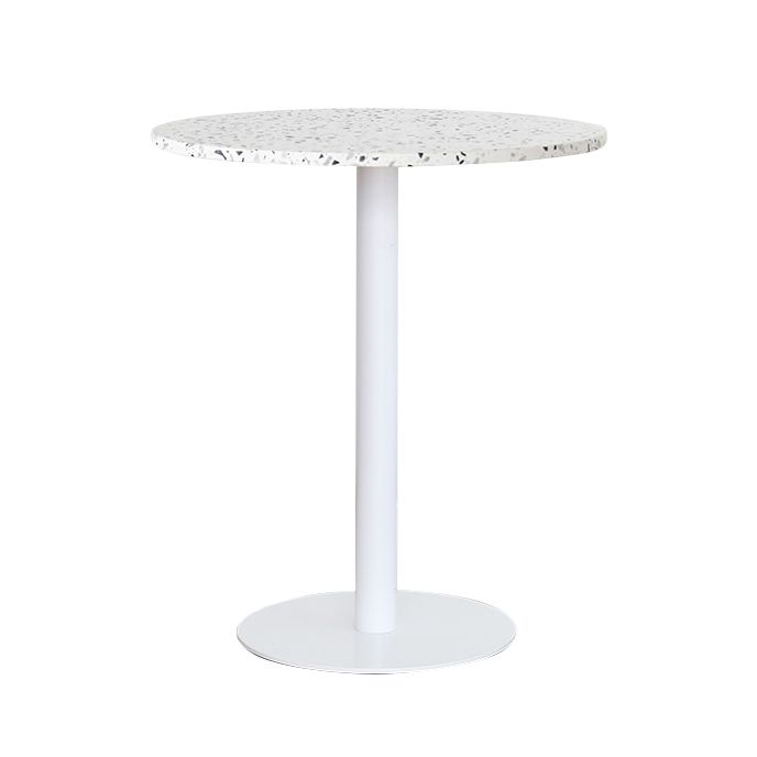 Industrial Style Dining Table Stone Pedestal Dining Site Table for Dining Room