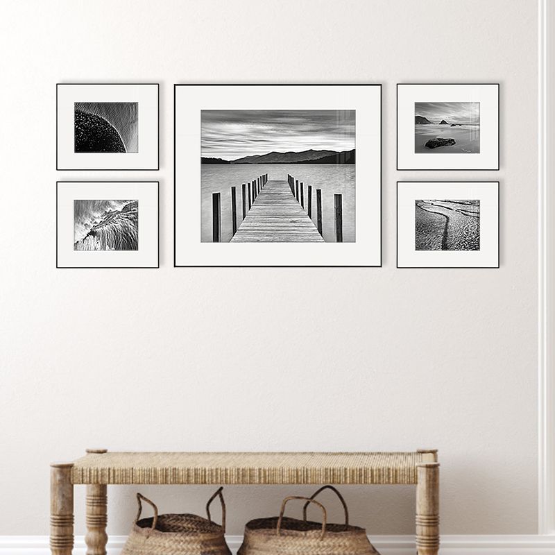 Modern Natural Landscape Canvas Soft Color Multi-Piece Wall Art Print for Living Room