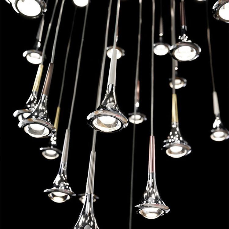 Raindrop LED Pendant Light Minimalist Aesthetic Acrylic Dining Room Suspension Lamp