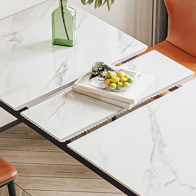 Extendable Sintered Stone Dining Table Simplicity Home Fixed Table
