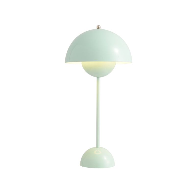 Modern Style Dome Night Table Lamp Metal 1-Light Nightstand Lamp