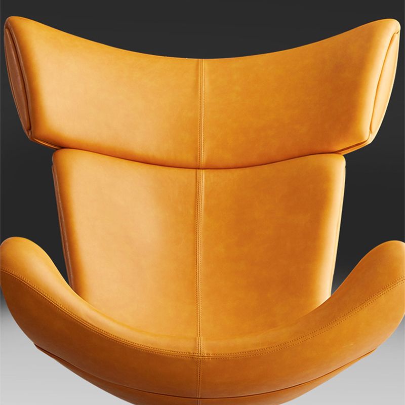 Solid Color Leather Chair Armless Chair for Bedroom/Living Room