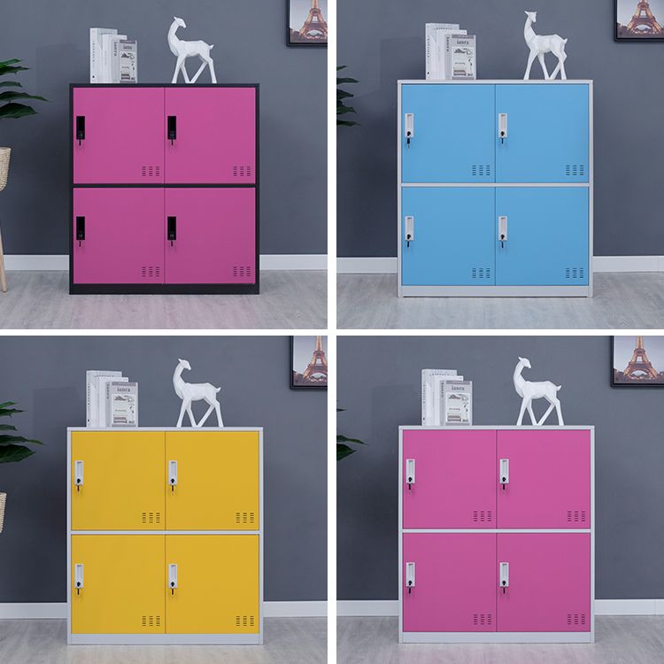 Metal Non-Hanging Armoire Modern Storage Cabinet with Hinged Doors