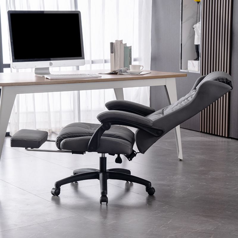 Modern Style Office Chair Upholstered Armrests Task Chair for Office