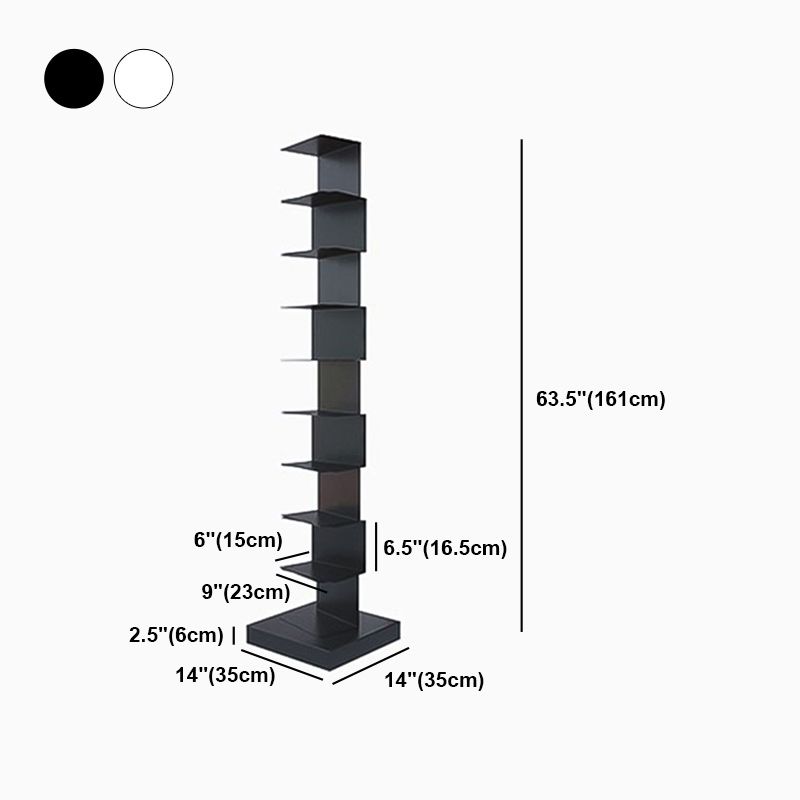 Invisible Bookshelf Contemporary Style Closed Back Bookcase for Home and Office