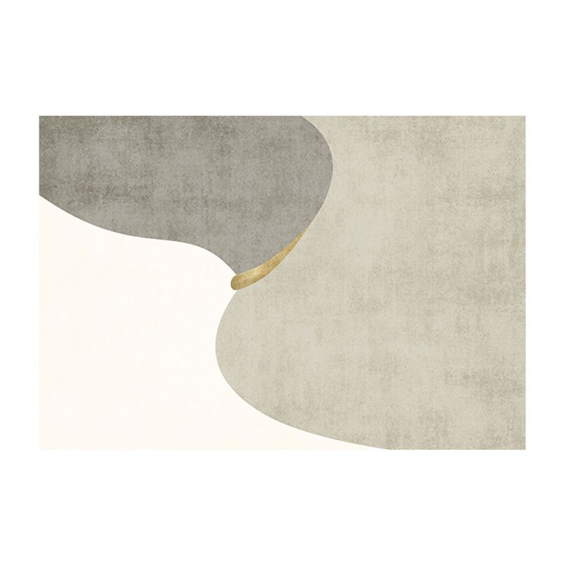 Tapis Chic et moderne, bloc de couleurs, en Polyester, avec envers antidérapant, pour la décoration de la maison