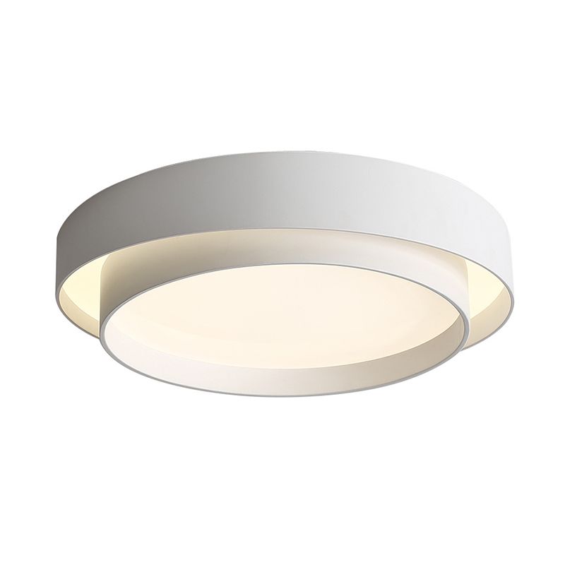 Acrylic Circular LED Ceiling Light in Modern Concise Style Wrought Iron Flush Mount for Living Room