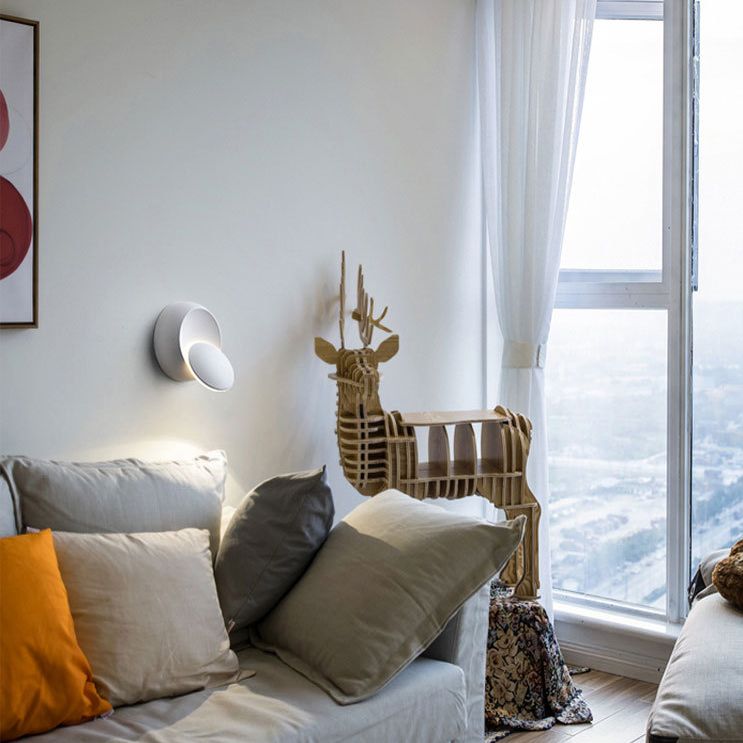 Disc rotondo Disc Acrilico Apparecchi per illuminazione a parete Lampada moderna a parete per camera da letto