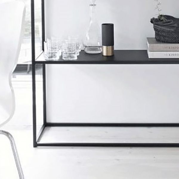 Contemporary Style Console Table Rectangle Metal Accent Table