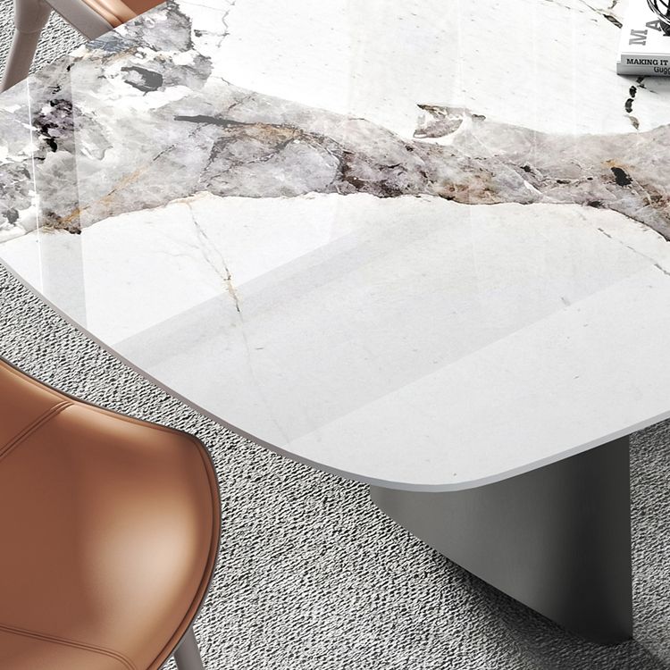 Modern Sintered Stone Dining Set Rectangle 1/2/5 Pieces Dining Set for Dining Areas