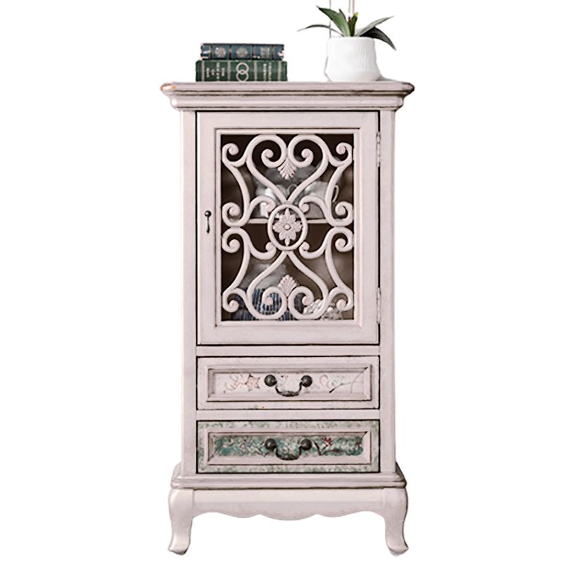 Industrial Accent Cabinet with Drawers and Bracket Legs Side Cabinet