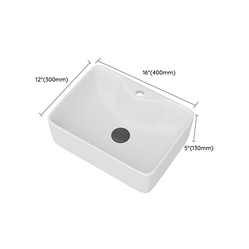 White Rectangular Trough Bathroom Sink Modern Trough Bathroom Sink