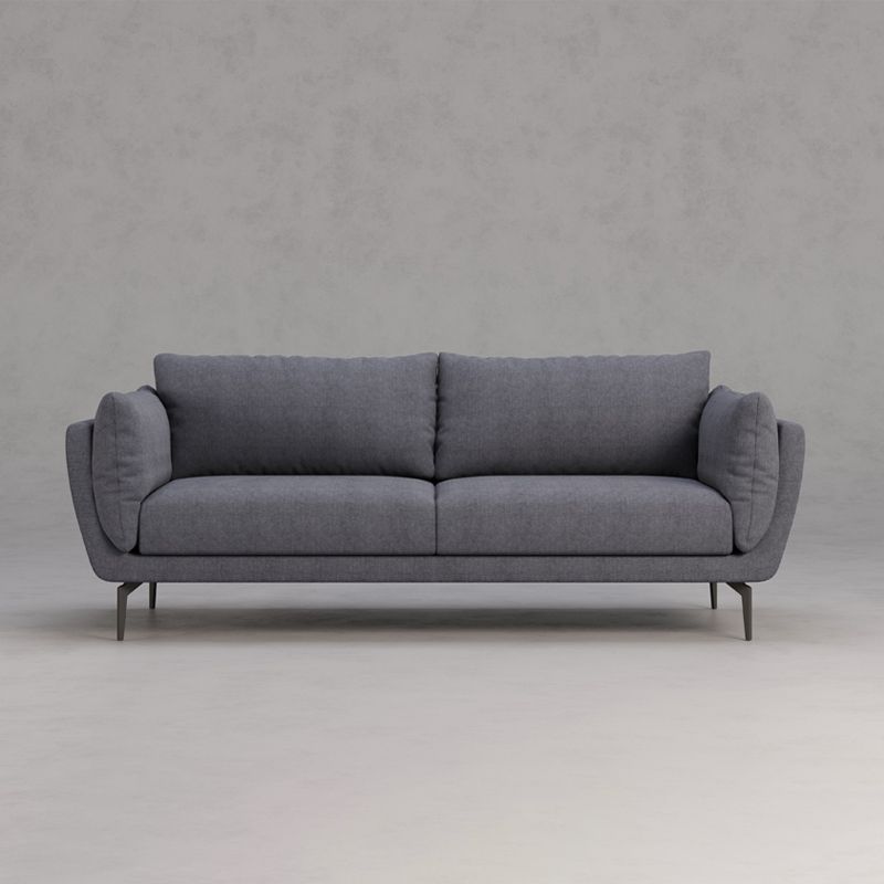 Cotton Blend Modern Sofa 33"W  Back Sofa for Living Room with Pillow Top Arm