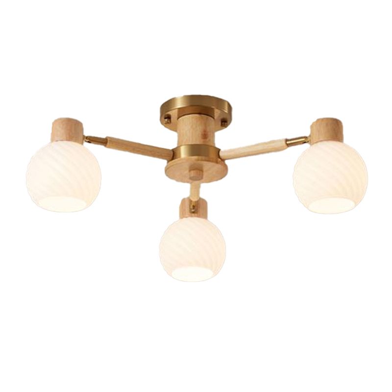 Wood Chandelier Light Modern Style Chandelier Pendant Light for Dining Room