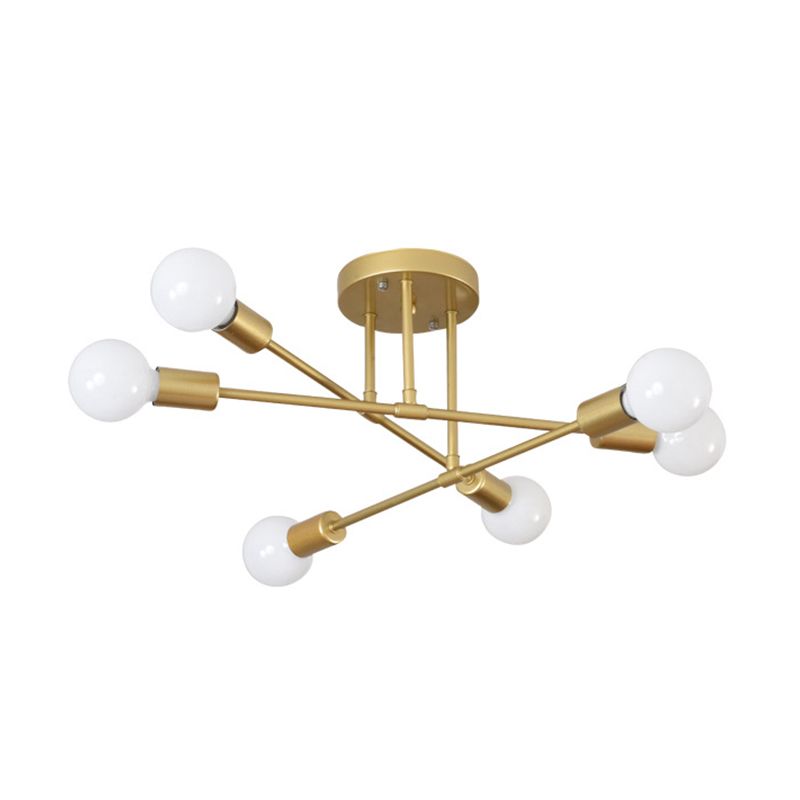 Metal Flush Mount Modern Style Flush Mount Lighting for Dining Room