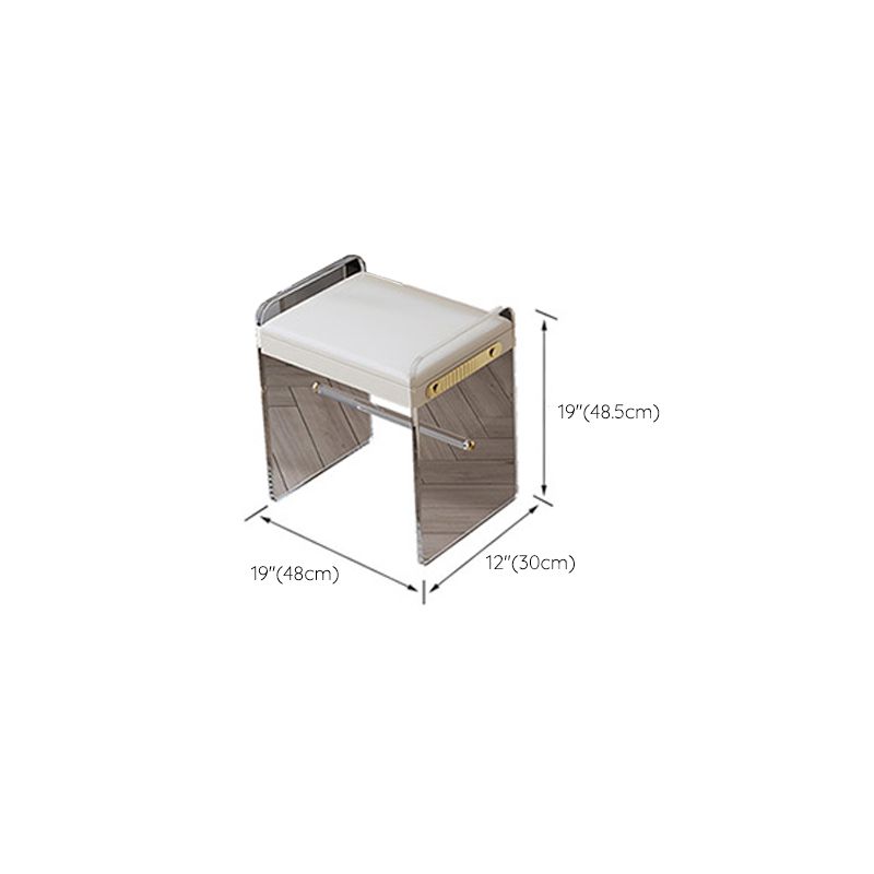 Glam Bedroom Makeup Vanity Desk Glass Vanity Dressing Table Set