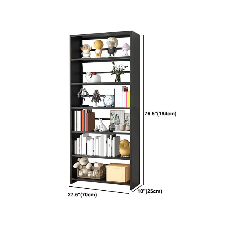 10" Wide Standard Bookcase and Steel Open Book Shelf with Rectangular Shelves