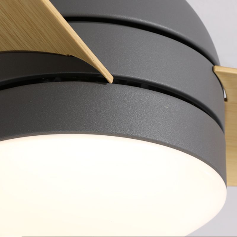 Geometrie plafondventilator licht Kinderstijl metalen metalen Led LED -licht Licht voor een slaapkamer voor slaapkamer