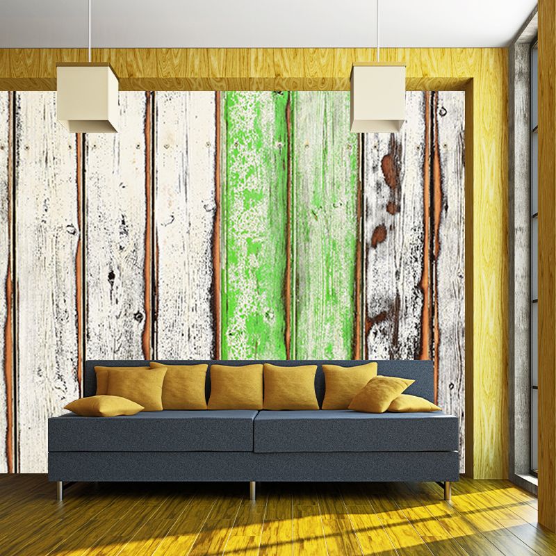 Kitchen Wall Mural Industrial Wood Texture Decorative Eco-friendly Wall Covering