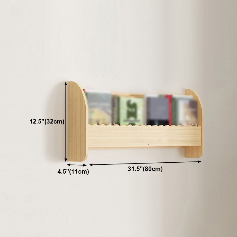 1/2/3/4-Shelf Modern Wall Unit Bookshelf Natural Pine Wood Bookshelf