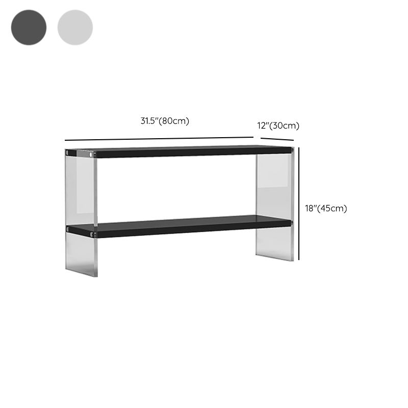 Rectangle Shape Contemporary Console Table Black/White Console Sofa Table