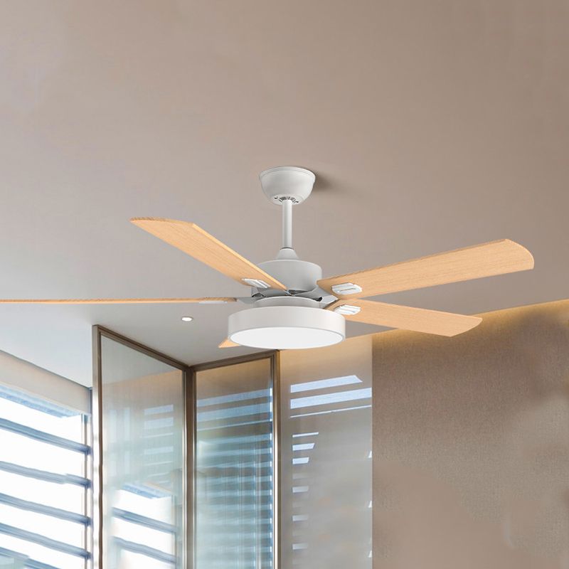 Colorful Ceiling Fan Light Fixture Nordic LED Ceiling Flush Mount for Kids' Room