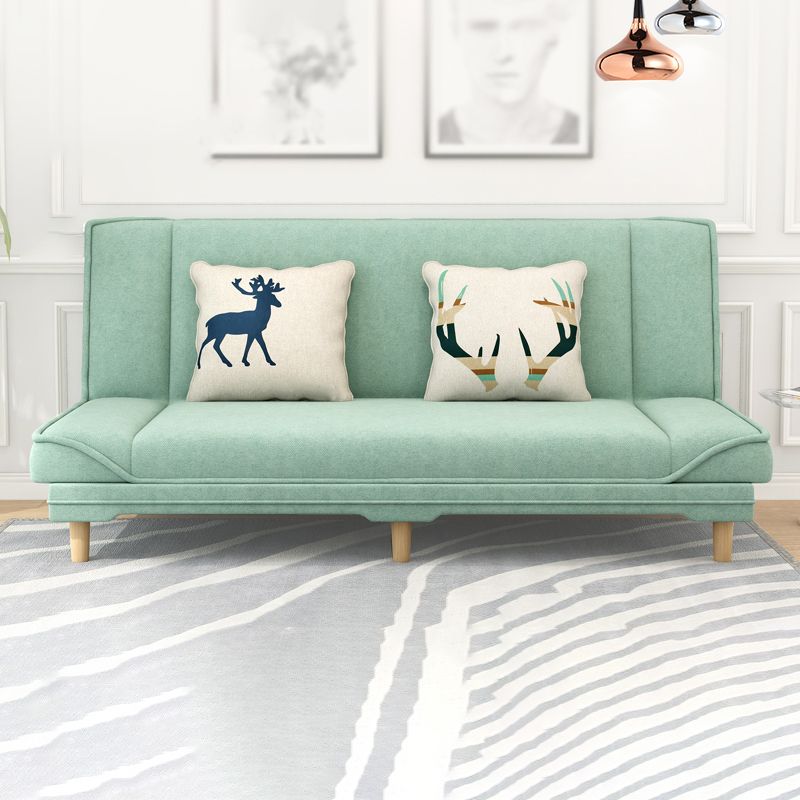 Tight Back Linen Armless Sofa with Foldable and Wear-resisting for Apartment