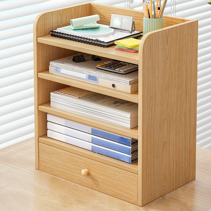 Contemporary Bookcase Closed Back Shelf Bookcase for Study Room