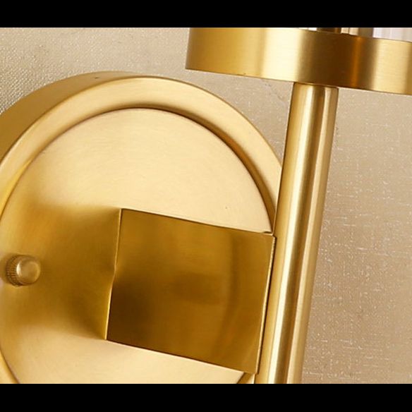 Lampe murale en verre d'éclairage mural cylindrique contemporain pour le salon