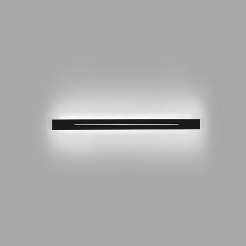 Linear Shape Metal Wall Lighting Idea Modern Style 1 Light Wall Mounted Light Fixture