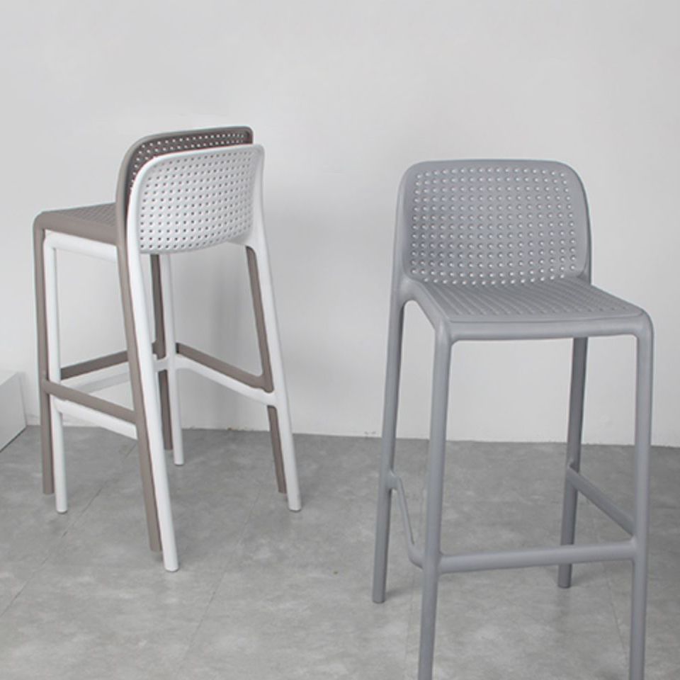 Taburete de comedor de cocina de plástico escandinavo