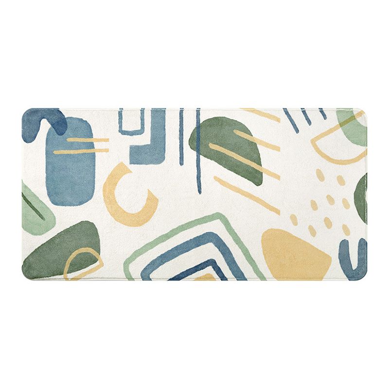 Tapis de couleur de contraste de tapis orange moderne Tapis lavable pour la décoration intérieure