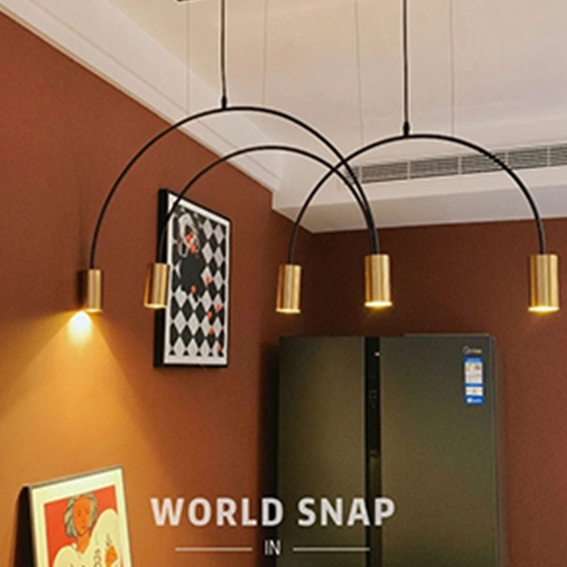 Luz de colgante de estilo moderno Cilíndrica Candelier Light para comedor