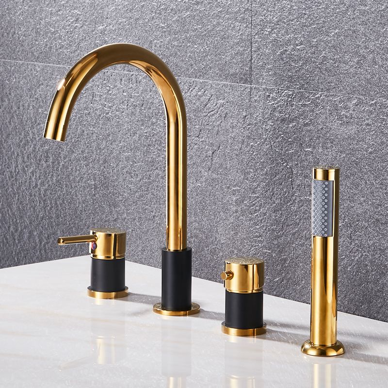 Modern Style Roman Tub Faucet Copper Deck-Mount Roman Tub Faucet