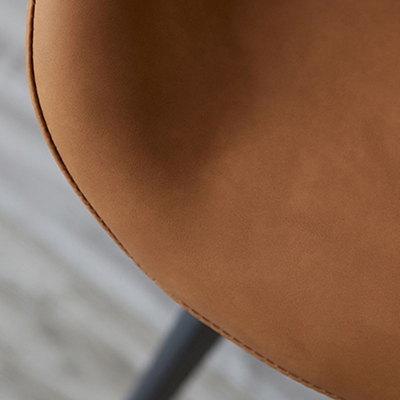 Chaises d'appoint en simili cuir de style Glam, chaise de salle à manger sans accoudoirs à dossier solide pour un usage domestique