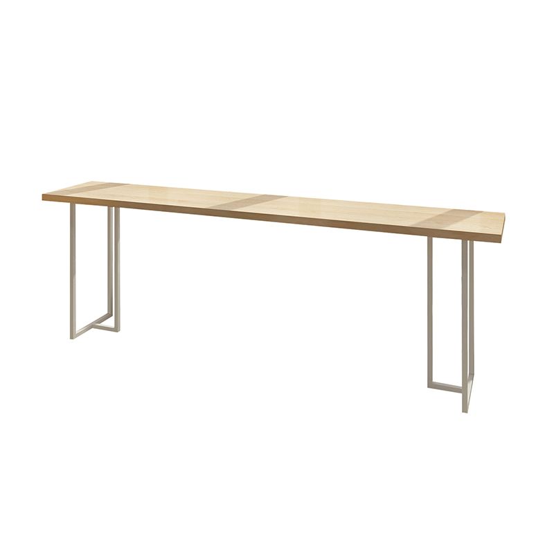 Luxury Rectangle Solid Wood Bar Table Set 1/4/6 Pieces Counter Table with Backless Stools